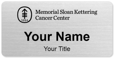 Custom name badges for Memorial Sloan Kettering Cancer Center