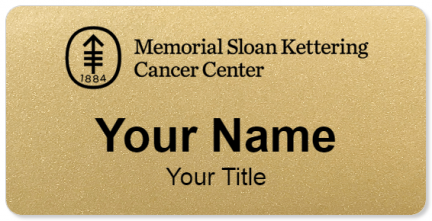 Custom name badges for Memorial Sloan Kettering Cancer Center