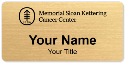 Custom name badges for Memorial Sloan Kettering Cancer Center