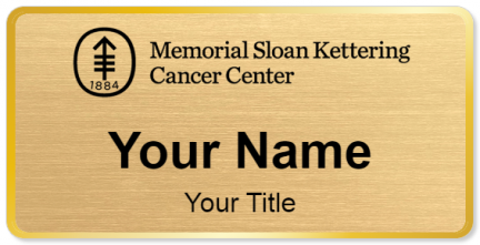Custom name badges for Memorial Sloan Kettering Cancer Center