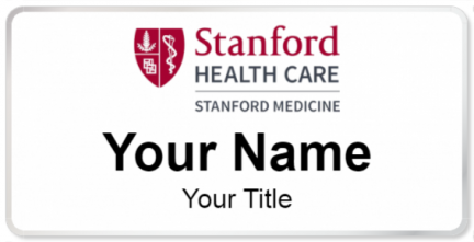 Custom name badges for Stanford Health Care Stanford Hospital