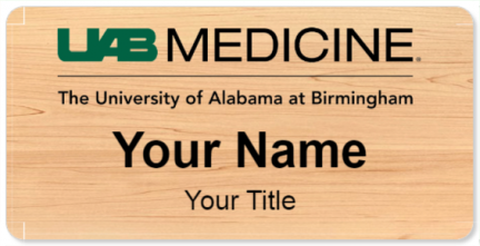 Custom name badges for University of Alabama Hospital at Birmingham