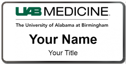 Custom name badges for University of Alabama Hospital at Birmingham