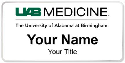 Custom name badges for University of Alabama Hospital at Birmingham