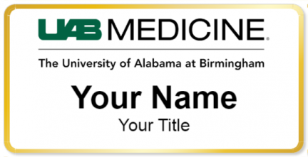 Custom name badges for University of Alabama Hospital at Birmingham