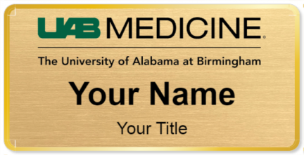 Custom name badges for University of Alabama Hospital at Birmingham