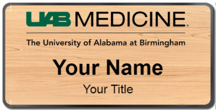 Custom name badges for University of Alabama Hospital at Birmingham