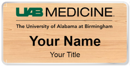 Custom name badges for University of Alabama Hospital at Birmingham