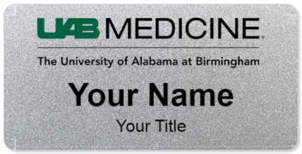 Custom name badges for University of Alabama Hospital at Birmingham