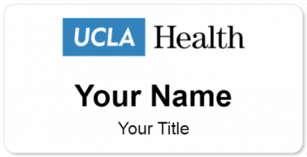 Custom name badges for UCLA Medical Center