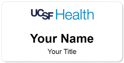 Custom name badges for UCSF Medical Center
