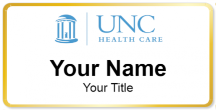 Custom name badges for University of North Carolina Hospitals