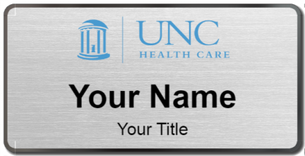 Custom name badges for University of North Carolina Hospitals