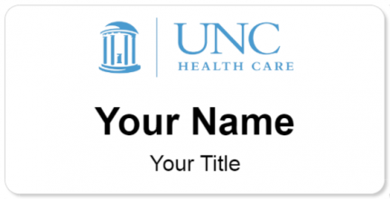 Custom name badges for University of North Carolina Hospitals