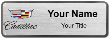 Custom name badges for Cadillac