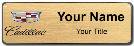 Custom name badges for Cadillac