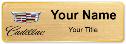 Custom name badges for Cadillac