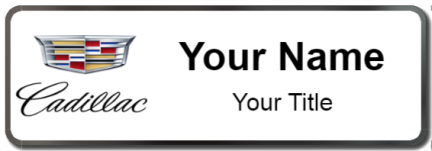 Custom name badges for Cadillac