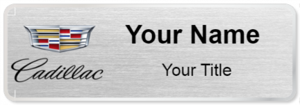 Custom name badges for Cadillac