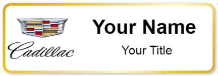 Custom name badges for Cadillac