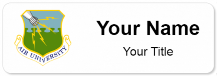 Custom name badges for Air University