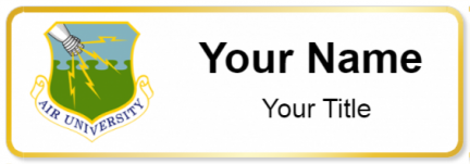 Custom name badges for Air University