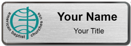 Custom name badges for American Baptist Churches