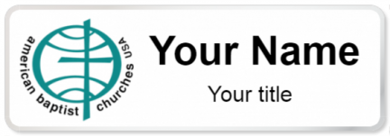 Custom name badges for American Baptist Churches