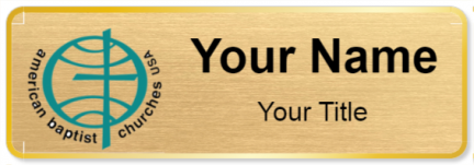 Custom name badges for American Baptist Churches