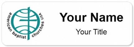 Custom name badges for American Baptist Churches