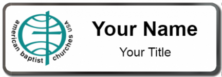 Custom name badges for American Baptist Churches