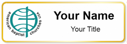 Custom name badges for American Baptist Churches