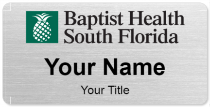 Custom name badges for Baptist Health South Florida