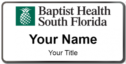 Custom name badges for Baptist Health South Florida