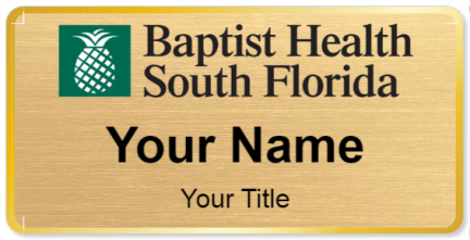 Custom name badges for Baptist Health South Florida