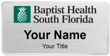 Custom name badges for Baptist Health South Florida