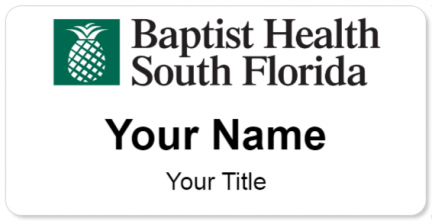 Custom name badges for Baptist Health South Florida