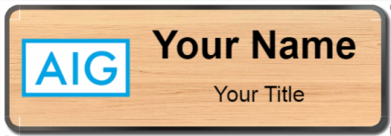Custom name badges for American International Group