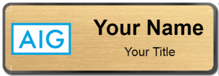 Custom name badges for American International Group