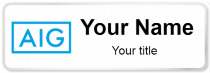 Custom name badges for American International Group