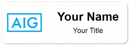 Custom name badges for American International Group