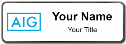 Custom name badges for American International Group