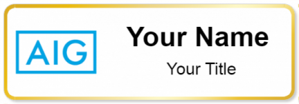 Custom name badges for American International Group