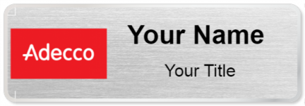 Custom name badges for Adecco