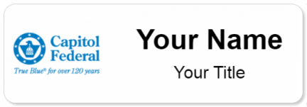 Custom name badges for Capitol Federal Bank