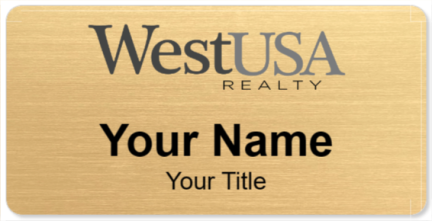 Custom name badges for West USA Realty