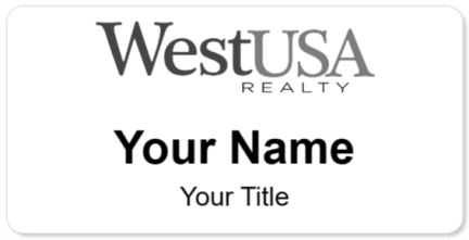 Custom name badges for West USA Realty