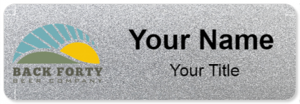 Custom name badges for Back Forty Beer Company