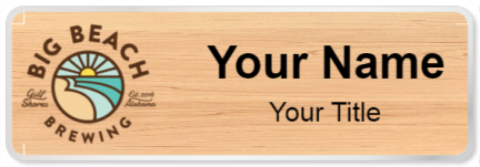 Custom name badges for Big Beach Brewing Company
