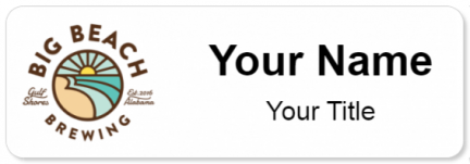 Custom name badges for Big Beach Brewing Company